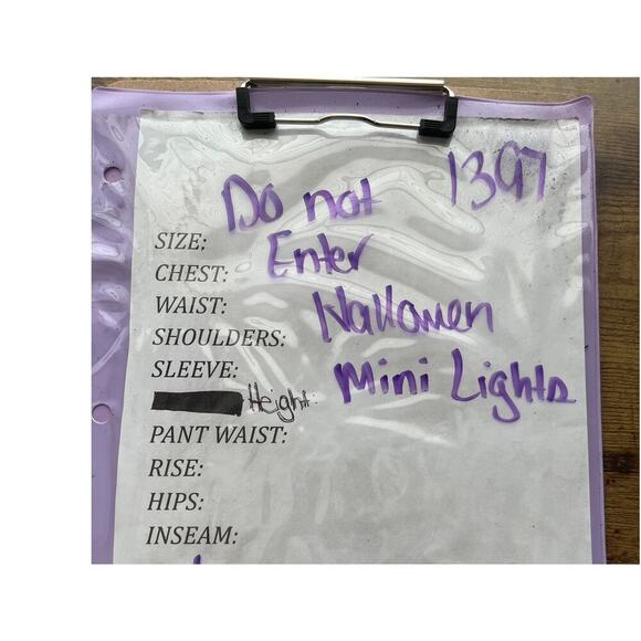 Halloween Decoration Set of 3 Sign Mini Lights Size 18" H " DO NOT ENTER" - Picture 8 of 8